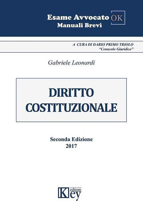Diritto costituzionale - Gabriele Leonardi - copertina