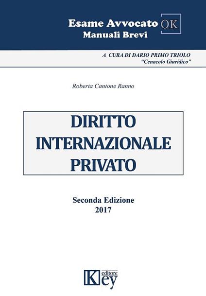 Diritto internazionale privato - Roberta Cantone Ranno - copertina