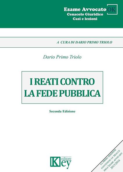 I reati contro la fede pubblica - Dario Primo Triolo - copertina