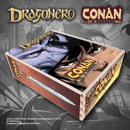 Dragonero-Conan il Barbaro. Box legno. Con mappa hyboriana e mappa dell'Erondár - Luca Enoch,Stefano Vietti - copertina