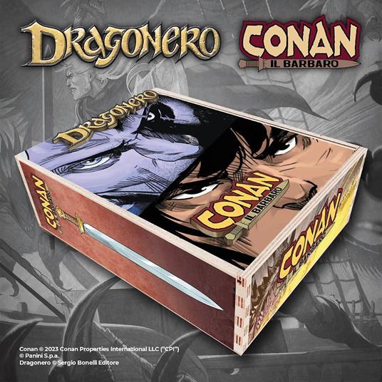 Dragonero-Conan il Barbaro. Box legno. Con mappa hyboriana e mappa dell'Erondár - Luca Enoch,Stefano Vietti - copertina