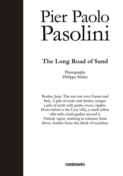 Pier Paolo Pasolini. The long road of sand - copertina