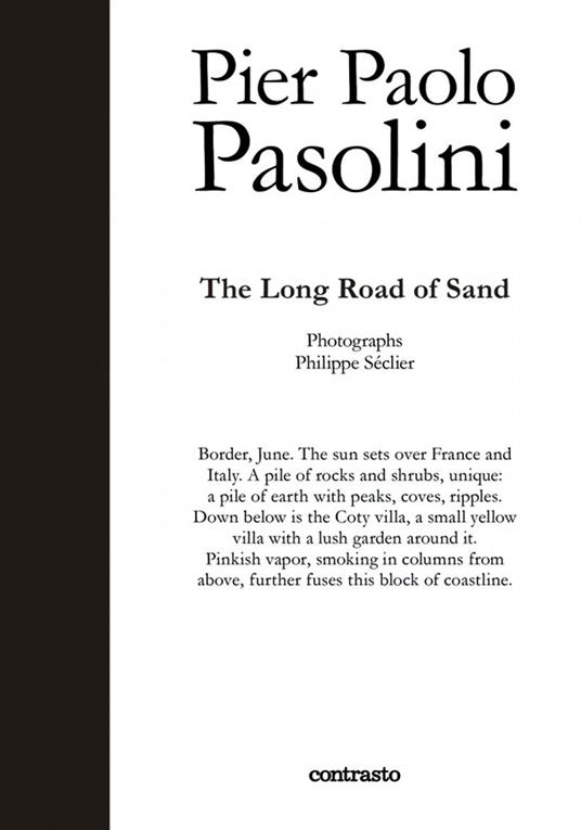 Pier Paolo Pasolini. The long road of sand - copertina