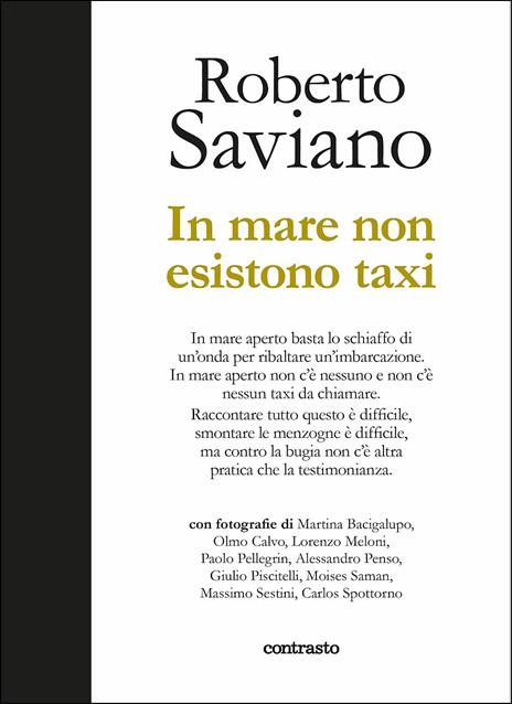 In mare non esistono taxi. Ediz. a colori - Roberto Saviano - copertina