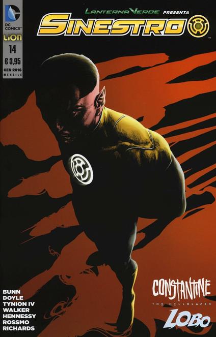 Lanterna verde presenta: Sinestro. Vol. 14 - copertina