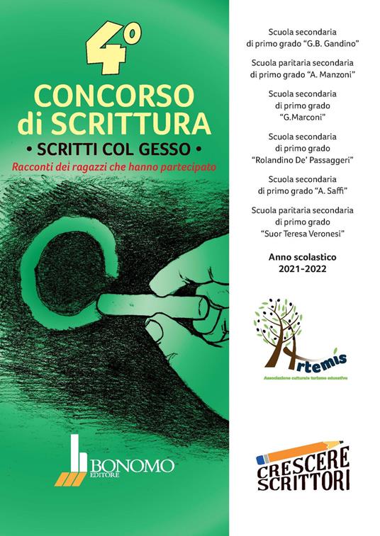 4° Concorso di scrittura. Scritti col gesso. Racconti dei ragazzi che hanno partecipato - copertina