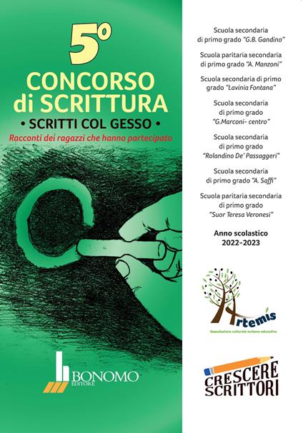 5° Concorso di scrittura. Scritti col gesso. Racconti dei ragazzi che hanno partecipato - copertina