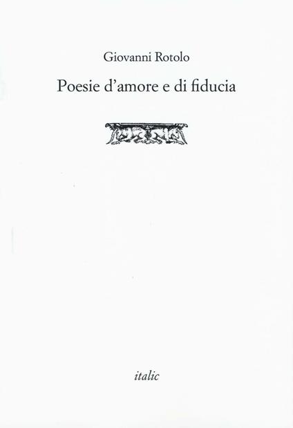 Poesie d'amore e di fiducia - Giovanni Rotolo - copertina