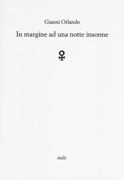 In margine ad una notte insonne - Gianni Orlando - copertina