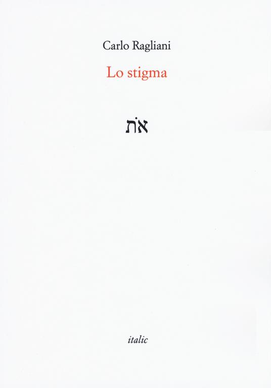 Lo stigma - Carlo Ragliani - copertina