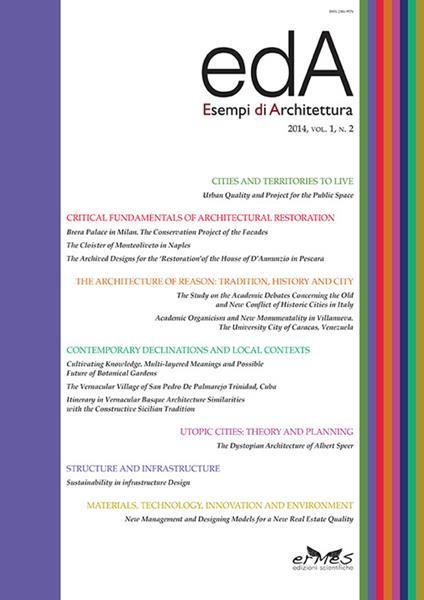 EDA. Esempi di architettura 2014. International journal of architecture and enginering. Vol. 2 - copertina