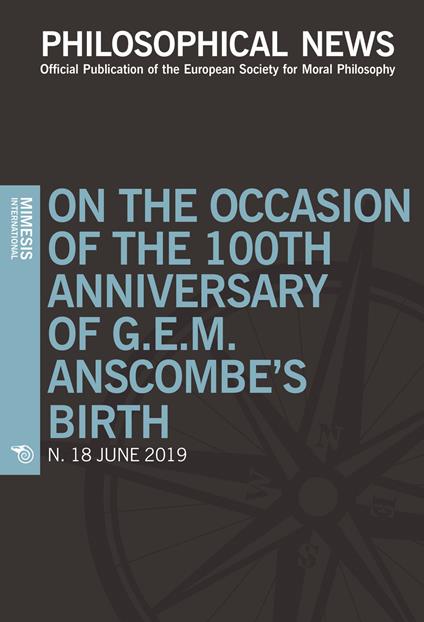 Philosophical news (2019). Vol. 18: On the occasion of the 100th anniversary of G.E.M. Anscombe's birth - copertina