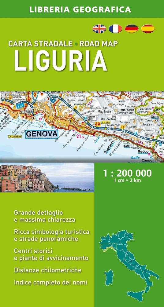 Liguria 1:200.000 - copertina