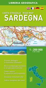 Sardegna. Carta stradale 1:200.000