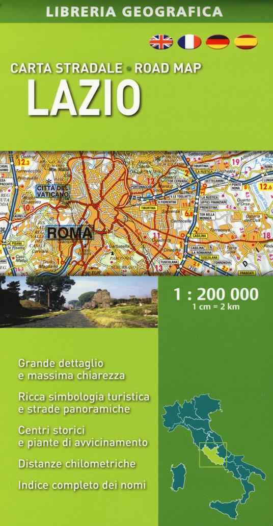 Lazio. Carta stradale 1:200.000 - copertina