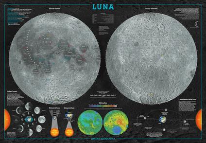 La luna. Geoposter. Ediz. a colori - copertina
