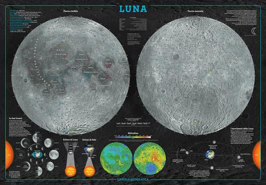 La luna. Geoposter. Ediz. a colori - copertina