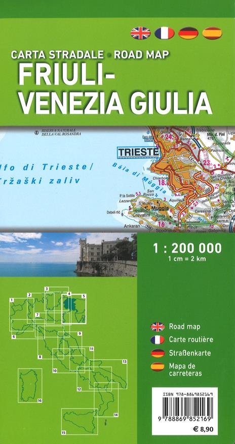 Friuli-Venezia Giulia 1:200.000 - 2