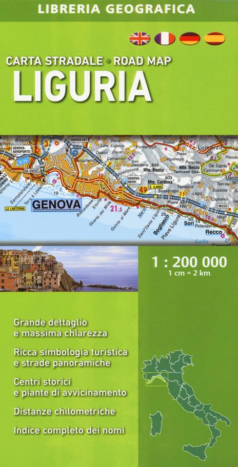 Liguria 1:200.000 - copertina