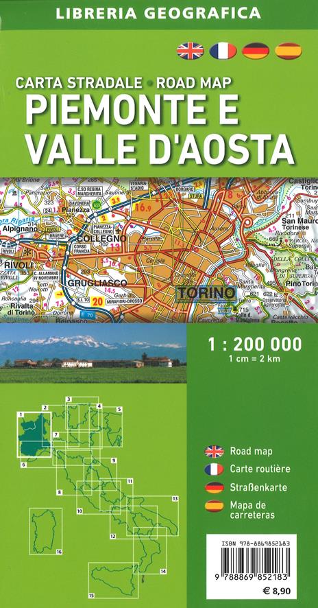 Piemonte e Valle d'Aosta 1:200.000 - 2