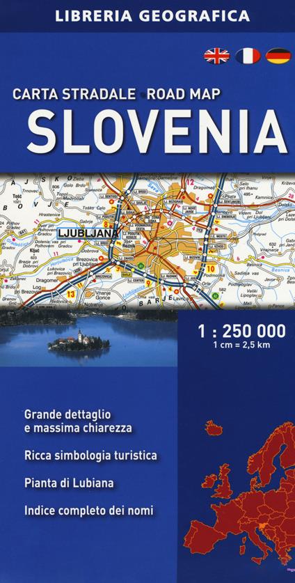 Slovenia. Carta stradale 1:250.000 - copertina