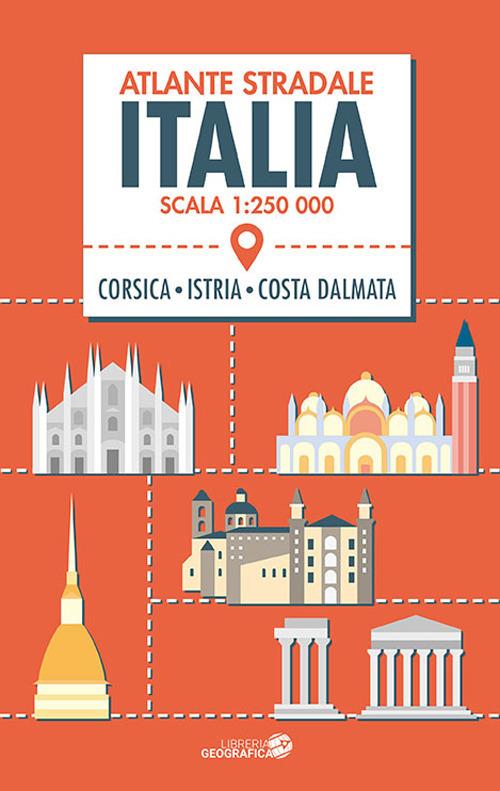 Atlante stradale Italia 1:250.000. Con Corsica, Istria e Costa dalmata. Nuova ediz. - copertina