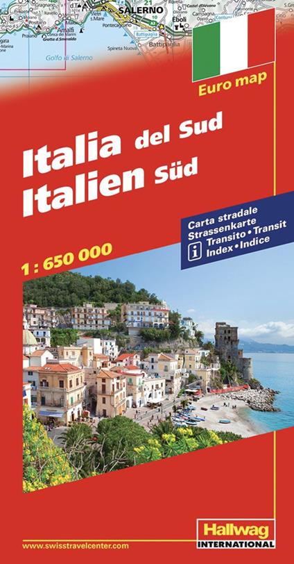 Italia del sud-Italien sud 1:650.000. Ediz. bilingue - copertina