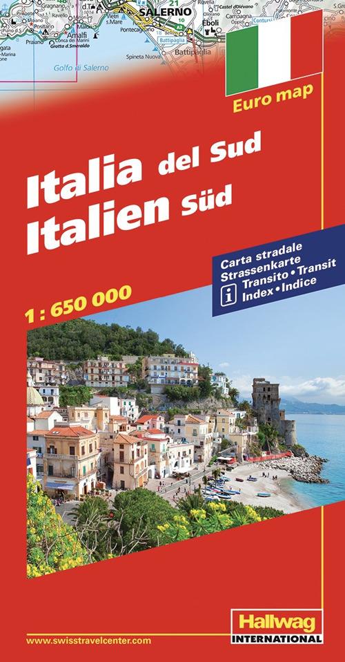Italia del sud-Italien sud 1:650.000. Ediz. bilingue - copertina