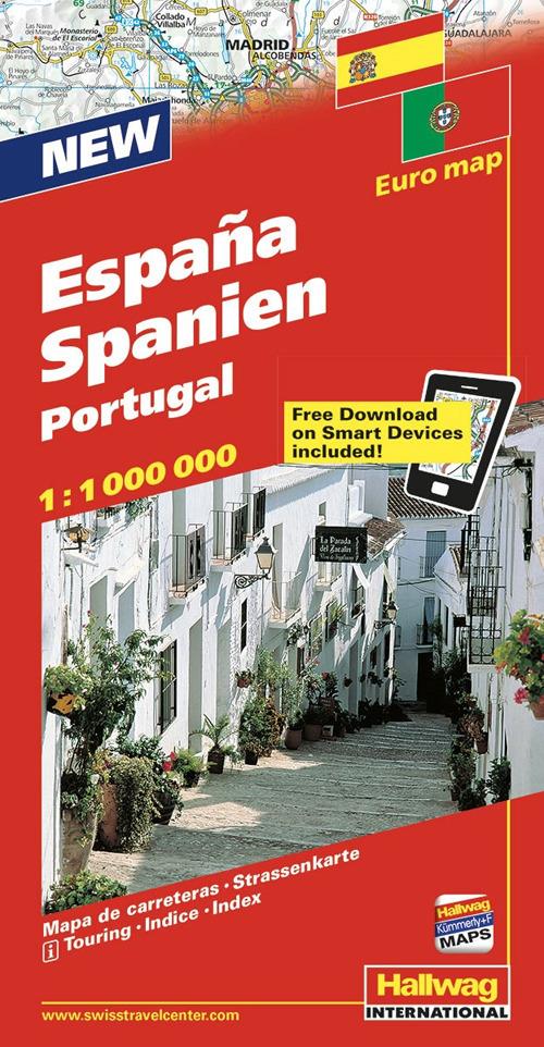 Spagna e Portogallo-España y Portugal 1:1 .000 .000. Ediz. bilingue - copertina