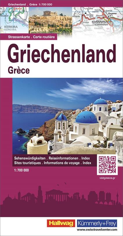 Grecia-Griechenland-Grèce 1:700.000. Ediz. multilingue - copertina
