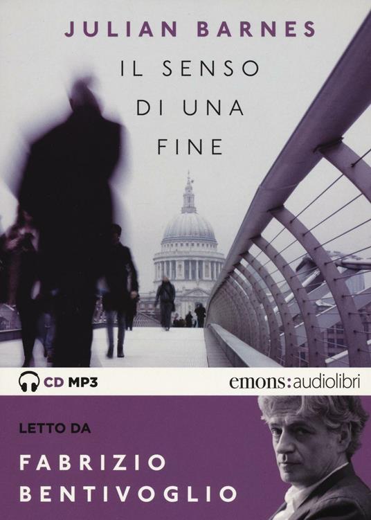 Il senso di una fine letto da Fabrizio Bentivoglio. Audiolibro. CD Audio formato MP3 - Julian Barnes - copertina