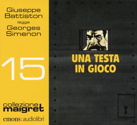 Una testa in gioco letto da Giuseppe Battiston. Audiolibro. CD Audio formato MP3 - Georges Simenon - copertina