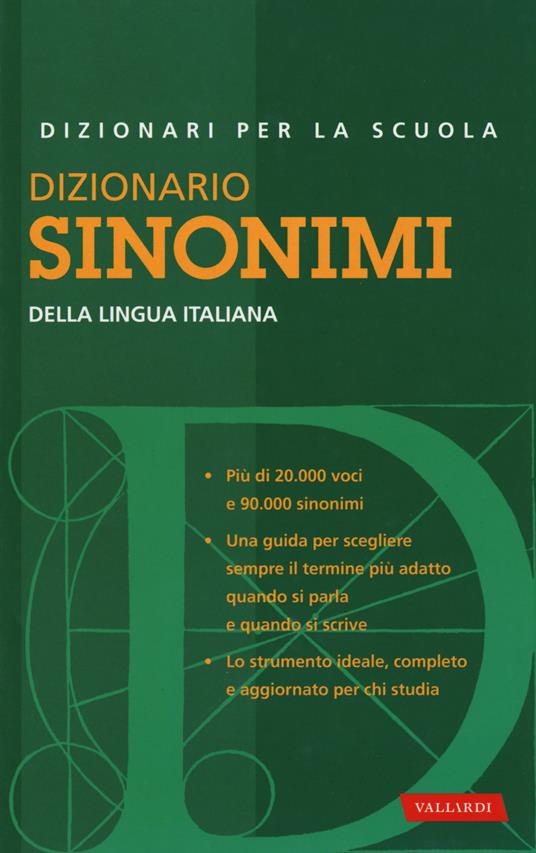  Dizionario Sinonimi a Scuola (Grande Distribuzione) -  Laura Craici - copertina