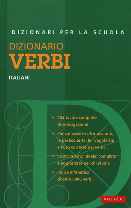  Dizionario Verbi Italiani Scuola (Grande Distribuzione) -  Rosalia Buratti - copertina