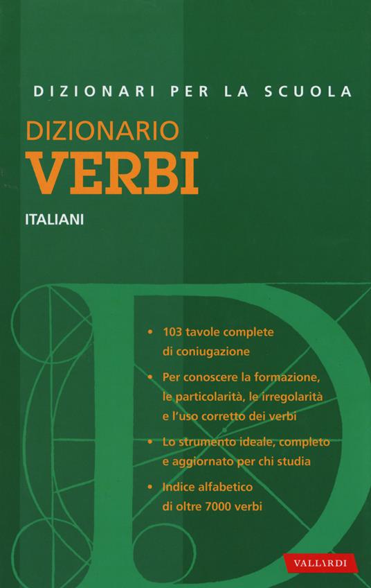  Dizionario Verbi Italiani Scuola (Grande Distribuzione) -  Rosalia Buratti - copertina
