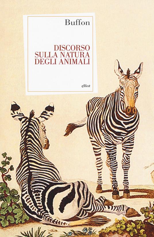 Discorso sulla natura degli animali - Georges-Louis Buffon de Leclerc - copertina