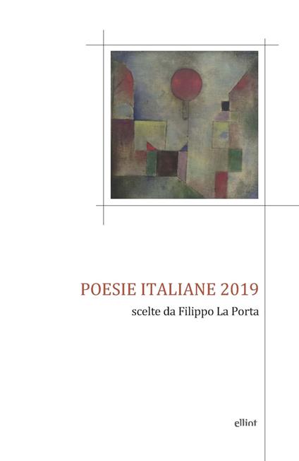 Poesie italiane 2019. Scelte da Filippo La Porta - copertina