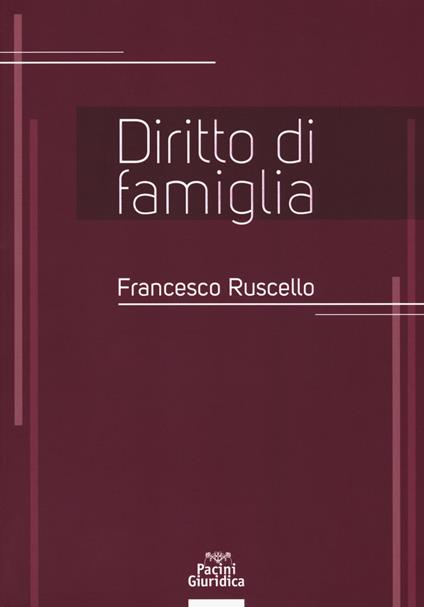 Diritto di famiglia - Francesco Ruscello - copertina