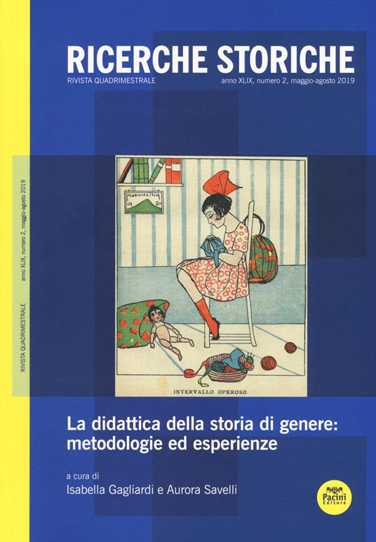 Ricerche storiche (2019). Vol. 2: didattica della storia di genere: metodologie ed esperienze, La. - copertina