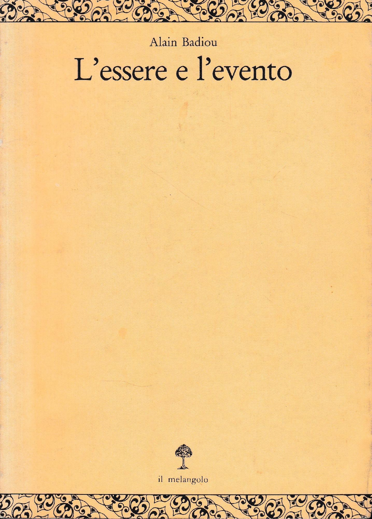 L' essere e l'evento
