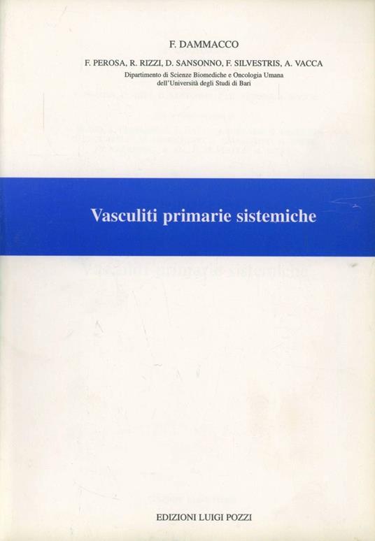 Vasculiti primarie sistemiche - Franco Dammacco - copertina
