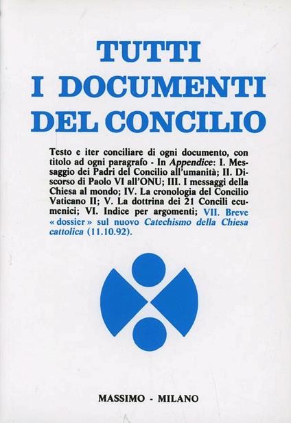 Tutti i documenti del Concilio - copertina