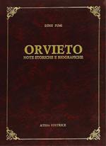 Orvieto. Note storiche e biografiche (rist. anast. Città di Castello, 1891)