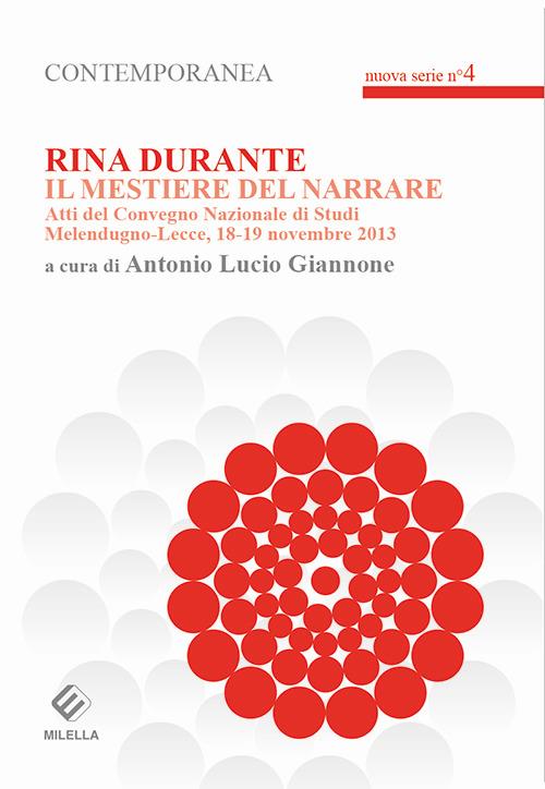 Rina Durante. Il mestiere del narrare - copertina