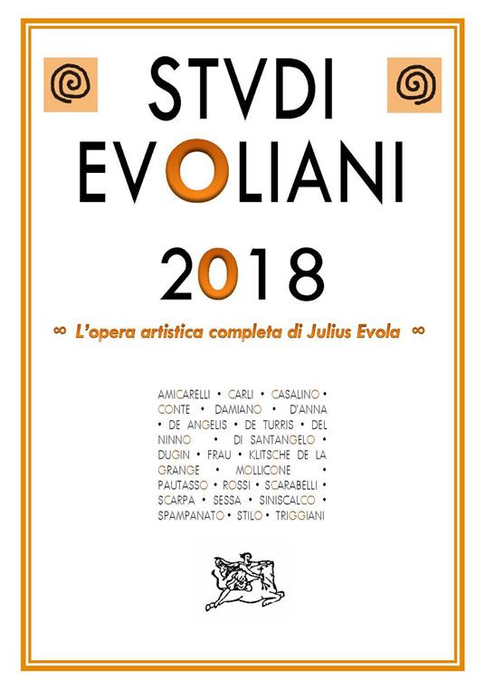 Studi evoliani 2018. L'opera artistica completa di Julius Evola - copertina