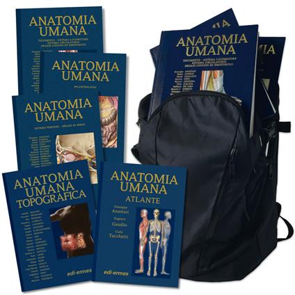 Anatomy Bag Plus: Trattato di anatomia umana-Anatomia topografica-Atlante di anatomia umana. Con Borsa - copertina