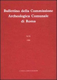 Bullettino della Commissione archeologica comunale di Roma. Vol. 81 - copertina