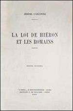 La loi de Hiéron et les romains (1914)