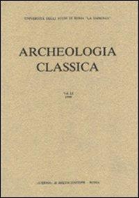 Archeologia classica. Vol. 37 - copertina