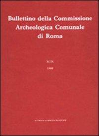 Bullettino della Commissione archeologica comunale di Roma. Vol. 91\1 - copertina